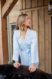 Stripe Cotton Robe