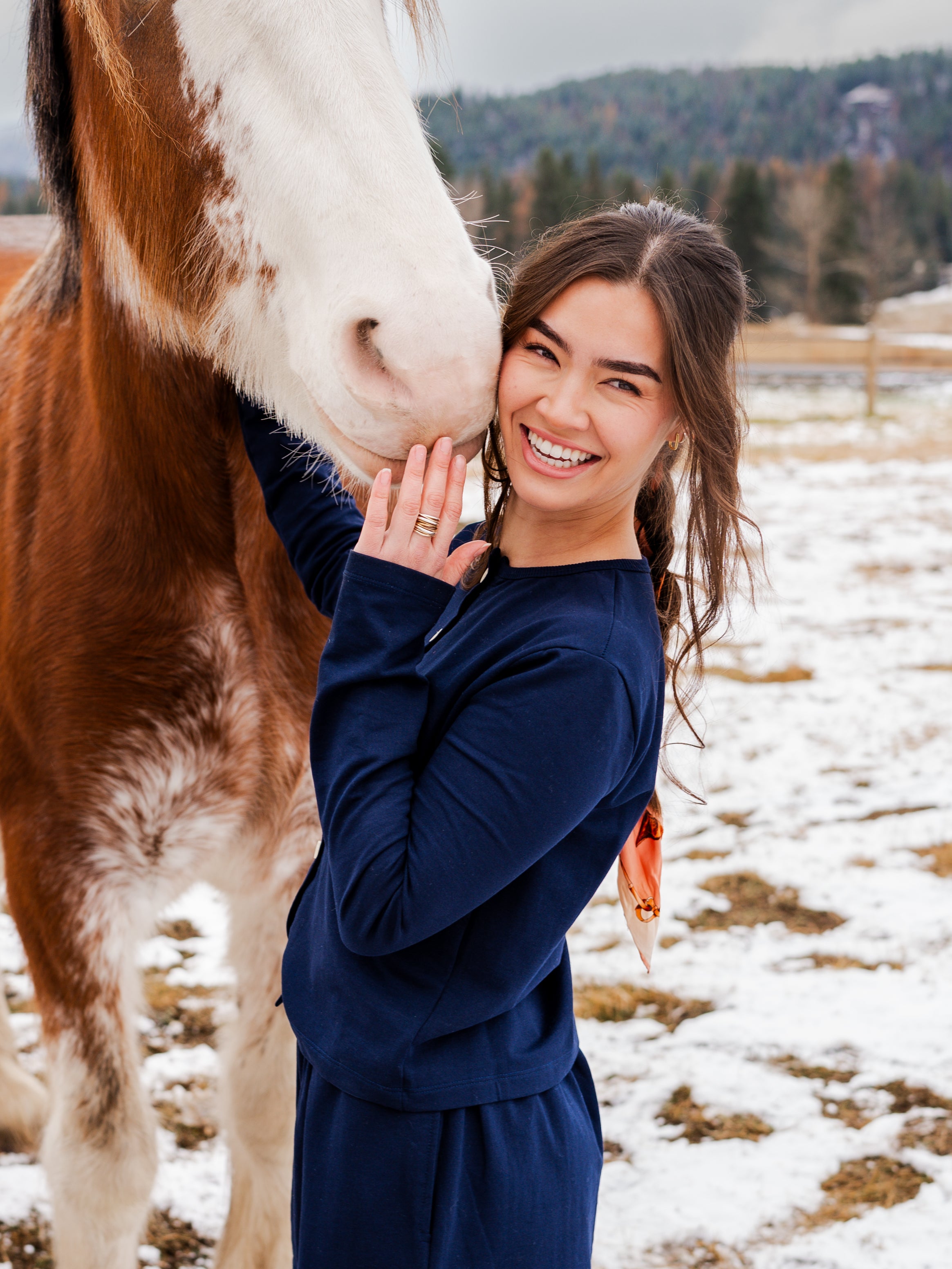 Countryside Cardigan - Navy