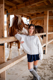 Soft Stripe Cardigan