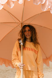 Two-Tone Layer Crew - Mango