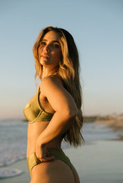 Catalina Bottom - Olive Shimmer