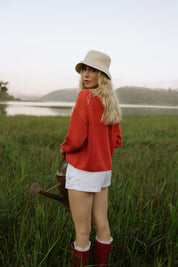 Slouchy Sweater - Poppy