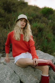 Slouchy Sweater - Poppy