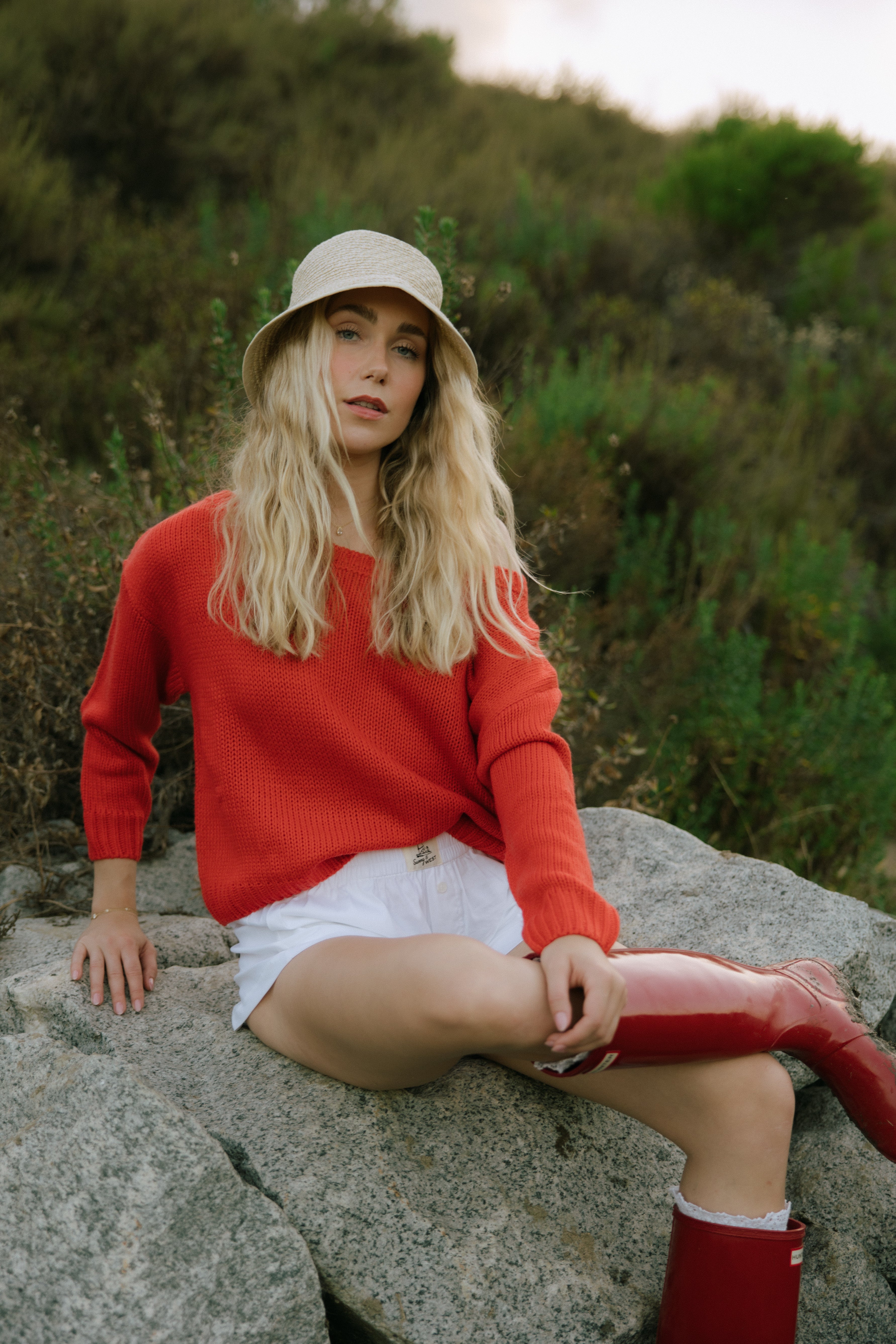 Slouchy Sweater - Poppy