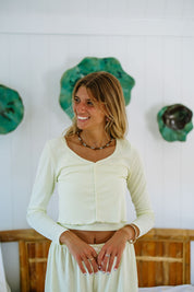 Pointelle Long Sleeve